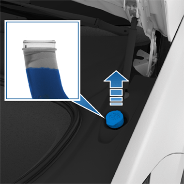 罐盖,放大显示目标加注量。